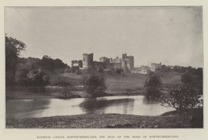 Castelo de Alnwick, Northumberland, a sede do Duque de Northumberland de English Photographer