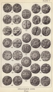 Moedas anglo-saxónicas, Wessex (fotografia a preto e branco) de English Photographer