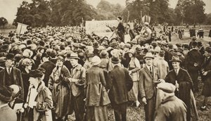 Reunião anti-guerra no Hyde Park (foto sépia) de English Photographer