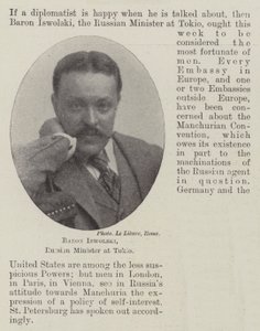 Baron Iswolski, ministro russo da Tokio de English Photographer