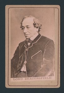 Benjamin Disraeli, cartão de visita de English Photographer