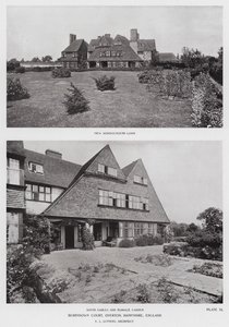 Berrydown Court, Overton, Hampshire, Inglaterra (foto a p/b) de English Photographer