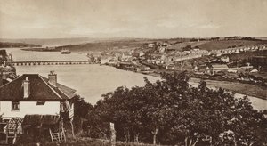 Bideford de Upcott, Looking North (foto a p/b) de English Photographer