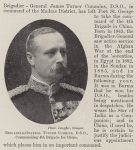 Brigadeiro-general Turner Cummins, DSO, comandante da 4ª Brigada da China de English Photographer