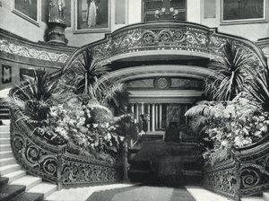 Palácio de Buckingham, a Grande Escadaria (foto a p/b) de English Photographer