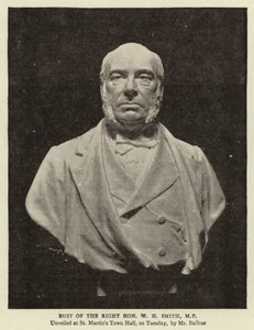 Busto do Honorável Sr. WH Smith, MP de English Photographer