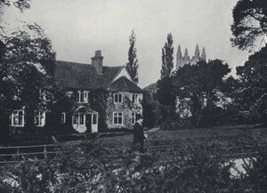 Canon Kingsley and his Home, Eversley Rectory, Hampshire (foto a p/b) de English Photographer