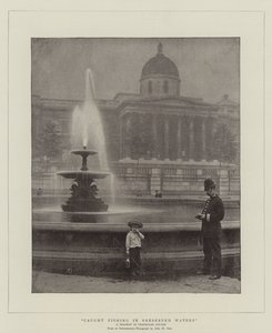 Pesca Apanhada em Águas Preservadas, uma tragédia em Trafalgar Square de English Photographer