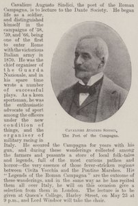 Cavaliere Augusto Sindici, o Poeta da Campagna de English Photographer