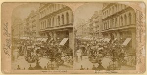 Cheapside, Londres; imagem estereoscópica de English Photographer