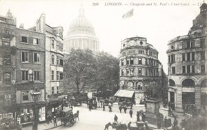 Cheapside e St Pauls Churchyard de English Photographer