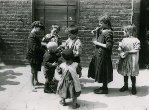 Pobreza infantil, Londres de English Photographer