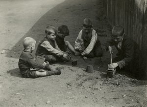 Pobreza infantil, Londres de English Photographer