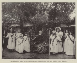Festa Floral para Crianças no Royal Botanic Societys Gardens, Regents Park, Sra. Garfords Dream of Beauty de English Photographer
