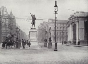 College Green, Dublin, com a estátua de Grattan de English Photographer