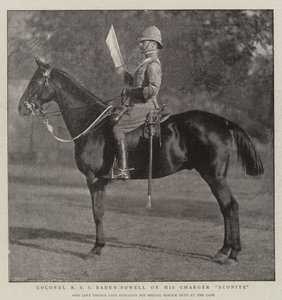 Coronel RSS Baden-Powell no seu Charger Aconite de English Photographer