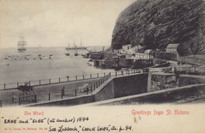 Coolie envia Erne e Elbe, Santa Helena de English Photographer