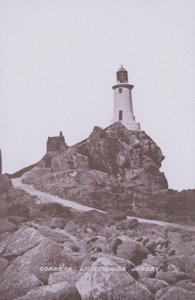 Corbiere Lighthouse Jersey (foto a p/b) de English Photographer