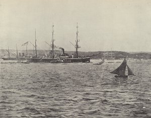 Partida do HMS Calliope de English Photographer