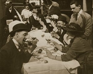 Festa do almoço do Derby Day, impressa por Horace W. Nichols, c.1910 (fotogravura) de English Photographer