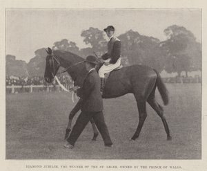 Jubileu de diamante, o vencedor do St Leger, possuído pelo príncipe de Gales de English Photographer