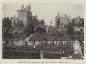 Drummond Castle, Perthshire, o assento do conde de Ancaster de English Photographer