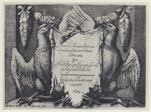 F Barlow, Diversae avium species, G Faithorne 1658 (foto a p/b) de English Photographer