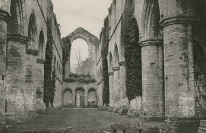 Abadia de fontes, Nave, olhando para o oeste de English Photographer
