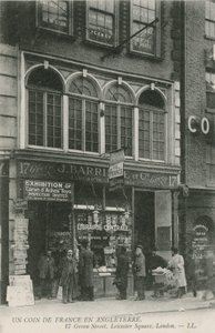 Livraria francesa, 17 Green Street, Leicester Square, Londres de English Photographer