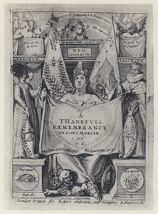 G Carleton, A Thankfull Remembrance, R Mylbourn e H Robinson 1624 (foto a p/b) de English Photographer