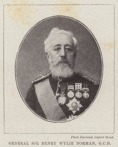 General Sir Henry Wylie Norman, GCB de English Photographer