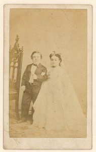 General Tom Thumb e sua esposa de English Photographer