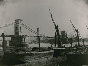 Vista geral da ponte Hungerford de English Photographer