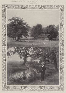 Gladstone Park, em Dollis Hill, a ser inaugurado em 25 de maio