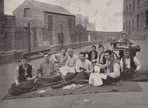 Gordon Highlanders fazendo Kilts de English Photographer