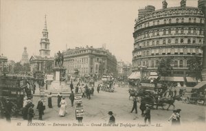 Grand Hotel e Trafalgar Square, em Londres de English Photographer