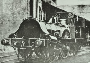 Great Eastern Railway (Londres & Blackwall seção) locomotiva tanque único motorista, 1860 de English Photographer