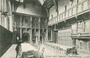 Great Hall, Charterhouse (foto a p/b) de English Photographer