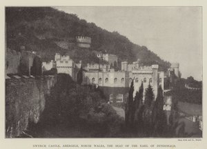 Castelo de Gwyrch, Abergele, North Wales, o assento do conde de Dundonald de English Photographer