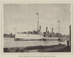 HMS Speedy, o novo gun boat de primeira classe de English Photographer