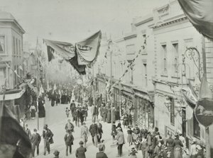 Hare Street: inauguração do ferry de Woolwich, 1889 de English Photographer