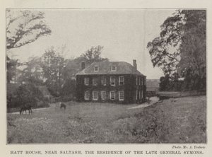 Hatt House, perto de Saltash, a residência do falecido General Symons de English Photographer