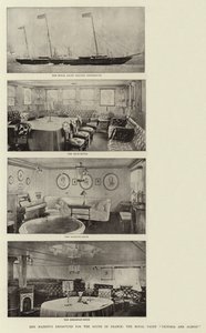 Sua Majestade Partida para o sul da França, o Royal Yacht Victoria e Albert