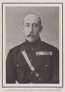 Sua Alteza Maior, o Príncipe Cristão Victor de Schleswig-Holstein de English Photographer