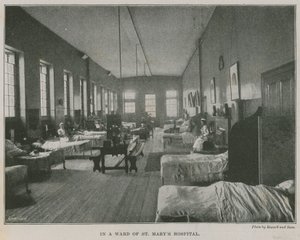 Em uma ala do Hospital St Marys, em Londres de English Photographer