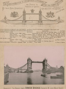 Em comemoração da abertura da Tower Bridge de English Photographer