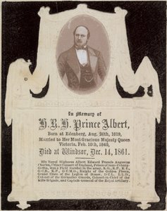 Em memória de Sua Alteza Real o Príncipe Albert de English Photographer