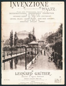 Invenzione Waltz, composta pela International Inventions Exhibitions, Kensington, 1885