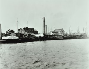 Estação de Bombagem Isle of Dogs: exterior, 1895 de English Photographer