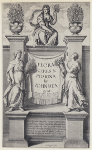 J Rea, Flora, Ceres, e Pomona, R Marriott 1665 (foto a p/b) de English Photographer